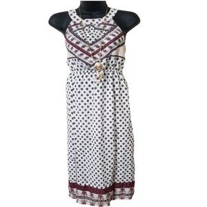 Women's Sleeveless Maxi Dress/Paisley Print/Boho/Size M